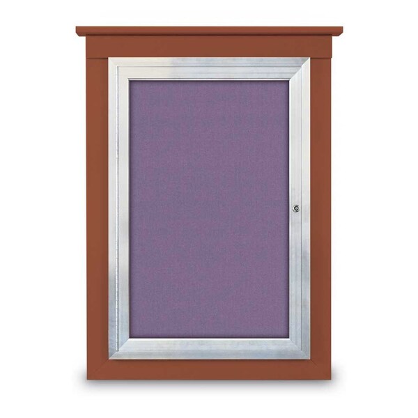United Visual Products Single Door Enclosed Cathedral Letterboa, UV1302CD-BLACK-BURGUN UV1302CD-BLACK-BURGUN - main